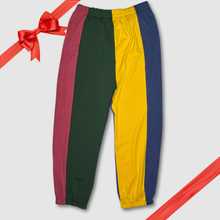 Load image into Gallery viewer, in-stock holiday - SIZE: 2XL/3XL - primary colors &#39;color block&#39; joggers
