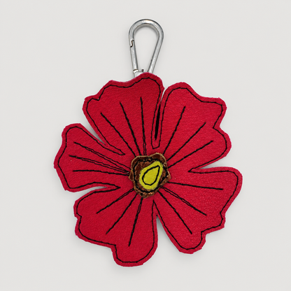 the leather poppy bag charm 11-of-70