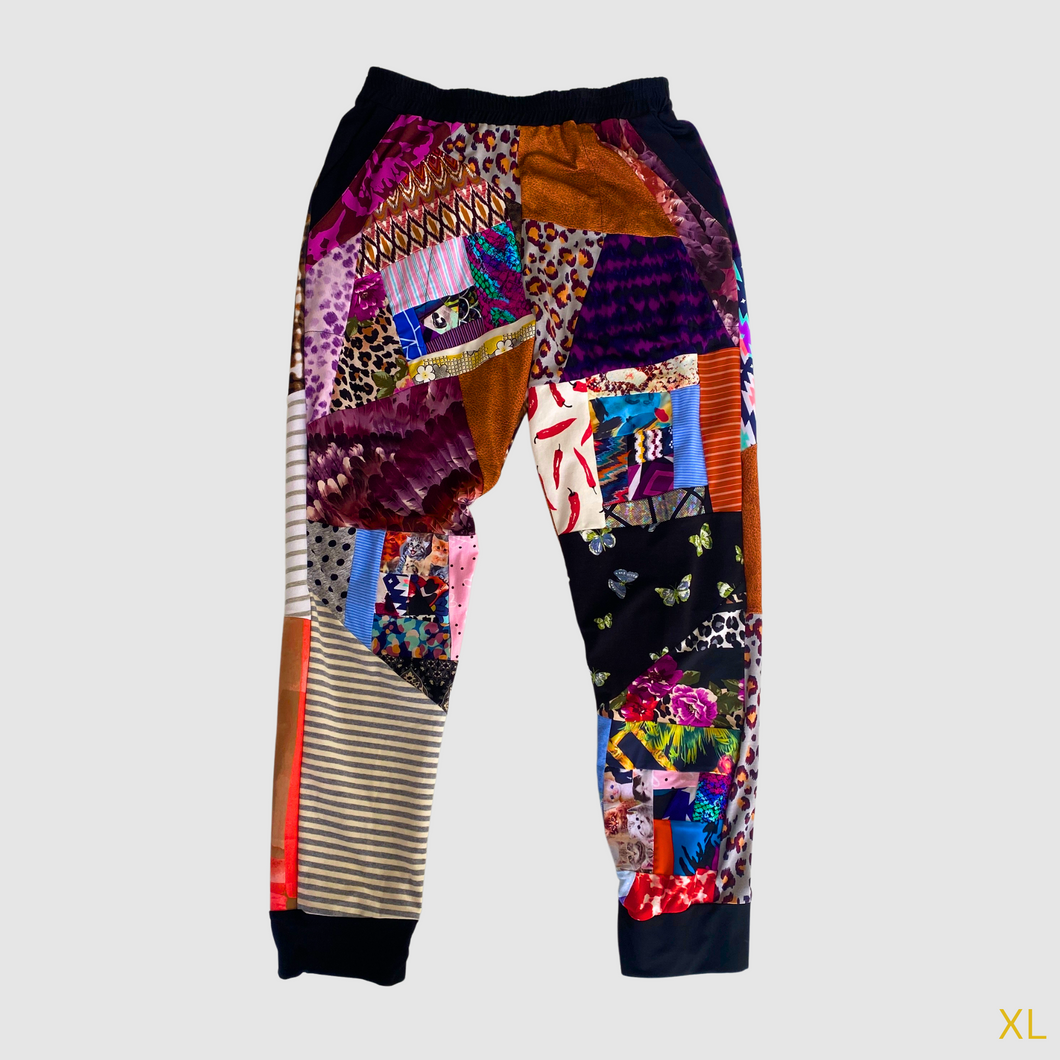 extra large mixed print joggers - IN STOCK
