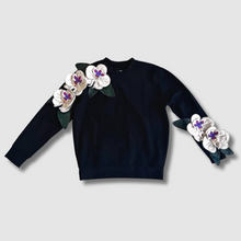 Load image into Gallery viewer, &#39;nightbloom orchids&#39; crewneck sweatshirt
