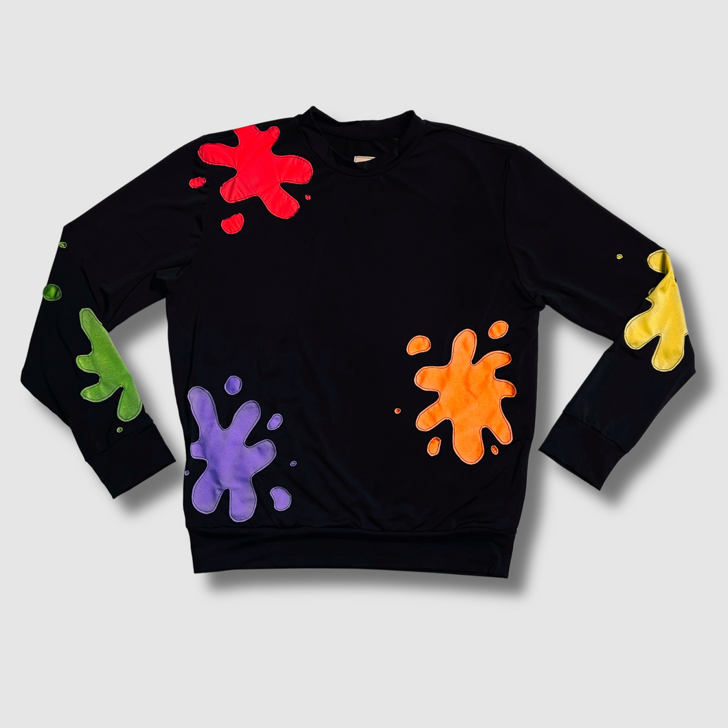 'paint splat' sweatshirt - birthday sale