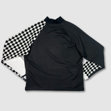 Load image into Gallery viewer, in-stock holiday - SIZE: L - black + white &#39;color block&#39; sweatshirt
