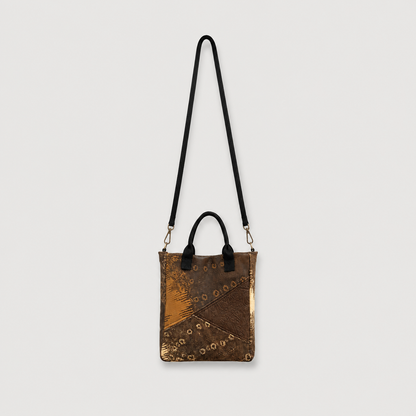 the brown leather 'cutie' bag
