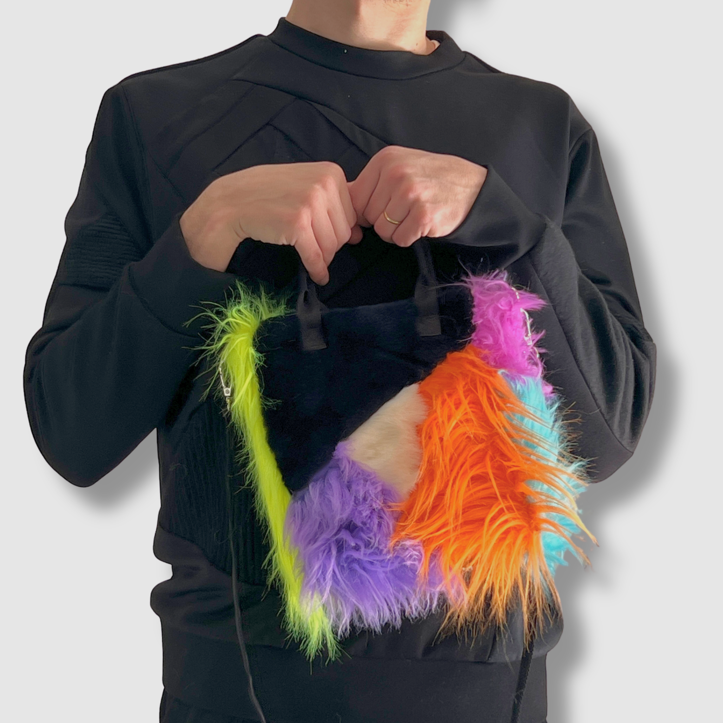 size small - sample sale - the little cutie bag (fur)