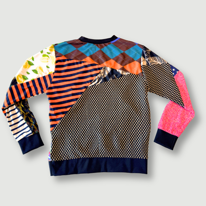 size small - sample sale - mixed print sweatshirt
