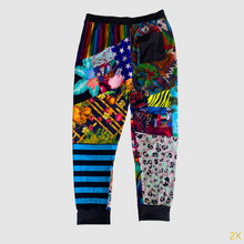 Load image into Gallery viewer, 2xl mixed print joggers - IN STOCK
