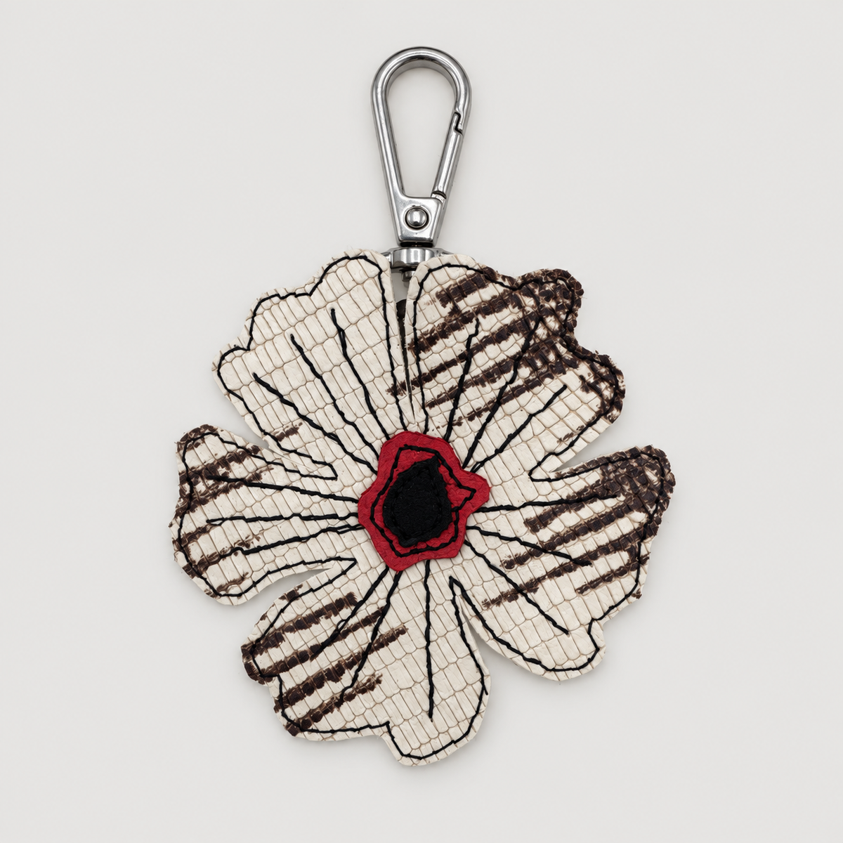 the leather poppy bag charm 24-of-70