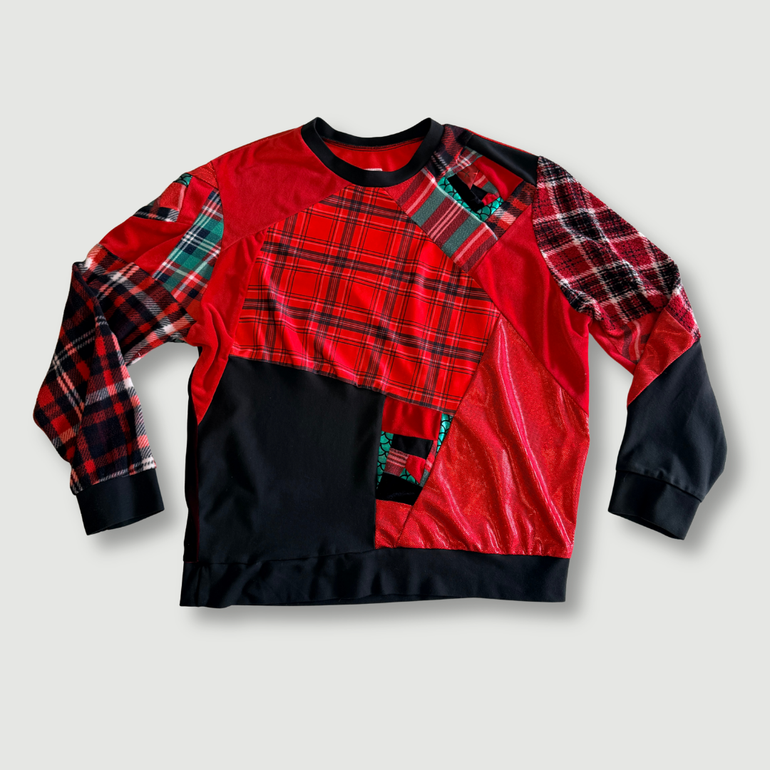 size 2x large - preloved - "ugly" holiday sweatshirt