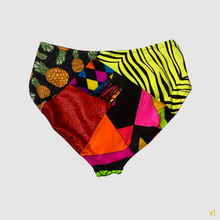 Load image into Gallery viewer, xl mixed print high waisted bikini bottom - IN STOCK

