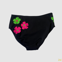 Load image into Gallery viewer, 2xl neon florals high waisted bikini bottom - IN STOCK

