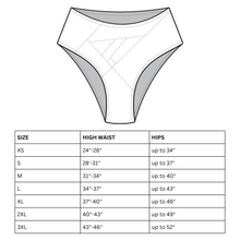 Load image into Gallery viewer, the &#39;mixed print&#39; high waisted bikini bottom
