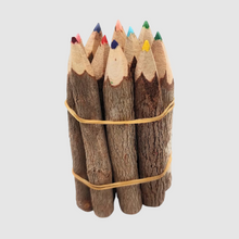 Load image into Gallery viewer, teak-wood colored pencils (set of 10) 3.5&quot;
