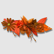 Load image into Gallery viewer, orange floral brooch
