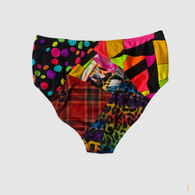 Load image into Gallery viewer, large mixed print high waisted bikini bottom - IN STOCK
