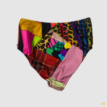 Load image into Gallery viewer, xs mixed print high waisted bikini bottom - IN STOCK
