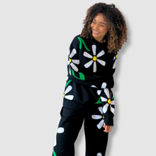 Load image into Gallery viewer, &#39;all over daisies&#39; bundle (crewneck + sweatpants) *NEW RELEASE*
