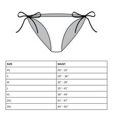 Load image into Gallery viewer, the &#39;black + white&#39; string bikini bottom
