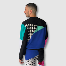 Load image into Gallery viewer, &#39;pop dell’arte&#39; all-over patchwork crewneck sweatshirt
