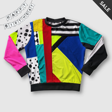 Load image into Gallery viewer, 'pop dell’arte' all-over patchwork crewneck sweatshirt
