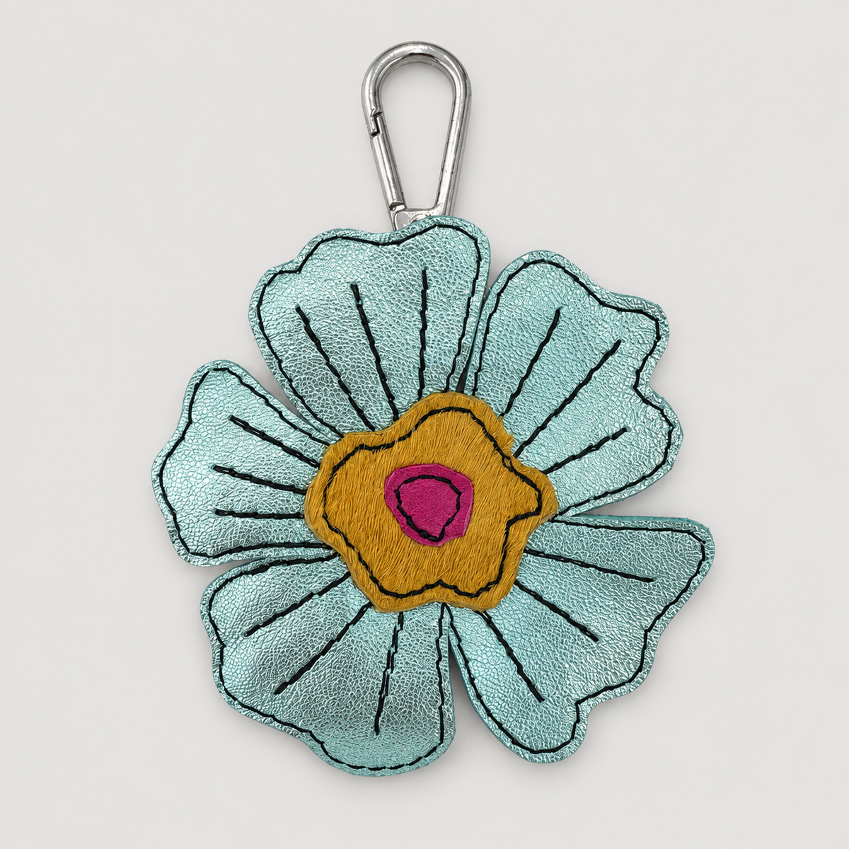 the leather poppy bag charm 3-of-70
