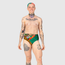 Load image into Gallery viewer, the &#39;mixed print&#39; high waisted bikini bottom
