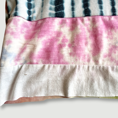 size small - preloved - striped tie-dye tank top