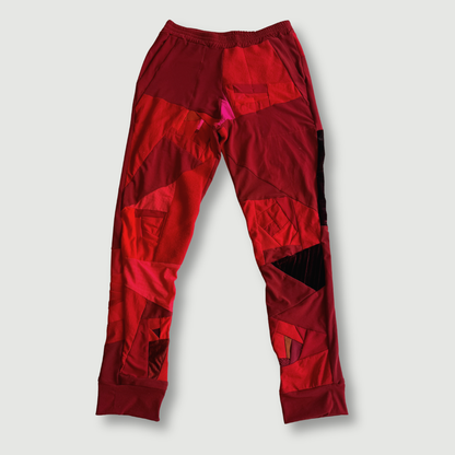 size medium  - preloved - red "all-over re-roll" jogger
