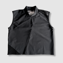 Load image into Gallery viewer, the &#39;black + mesh&#39; crop top

