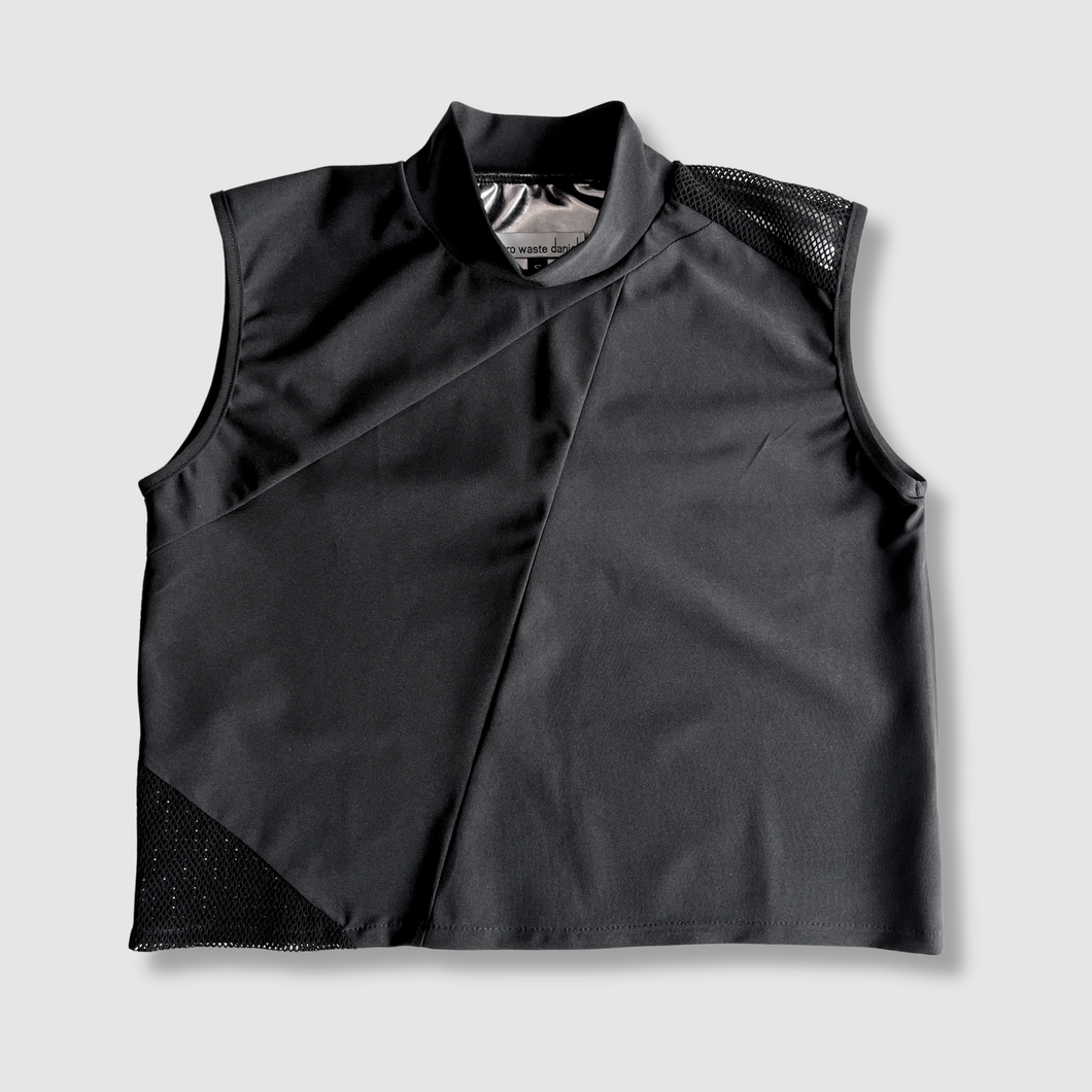 the 'black + mesh' crop top
