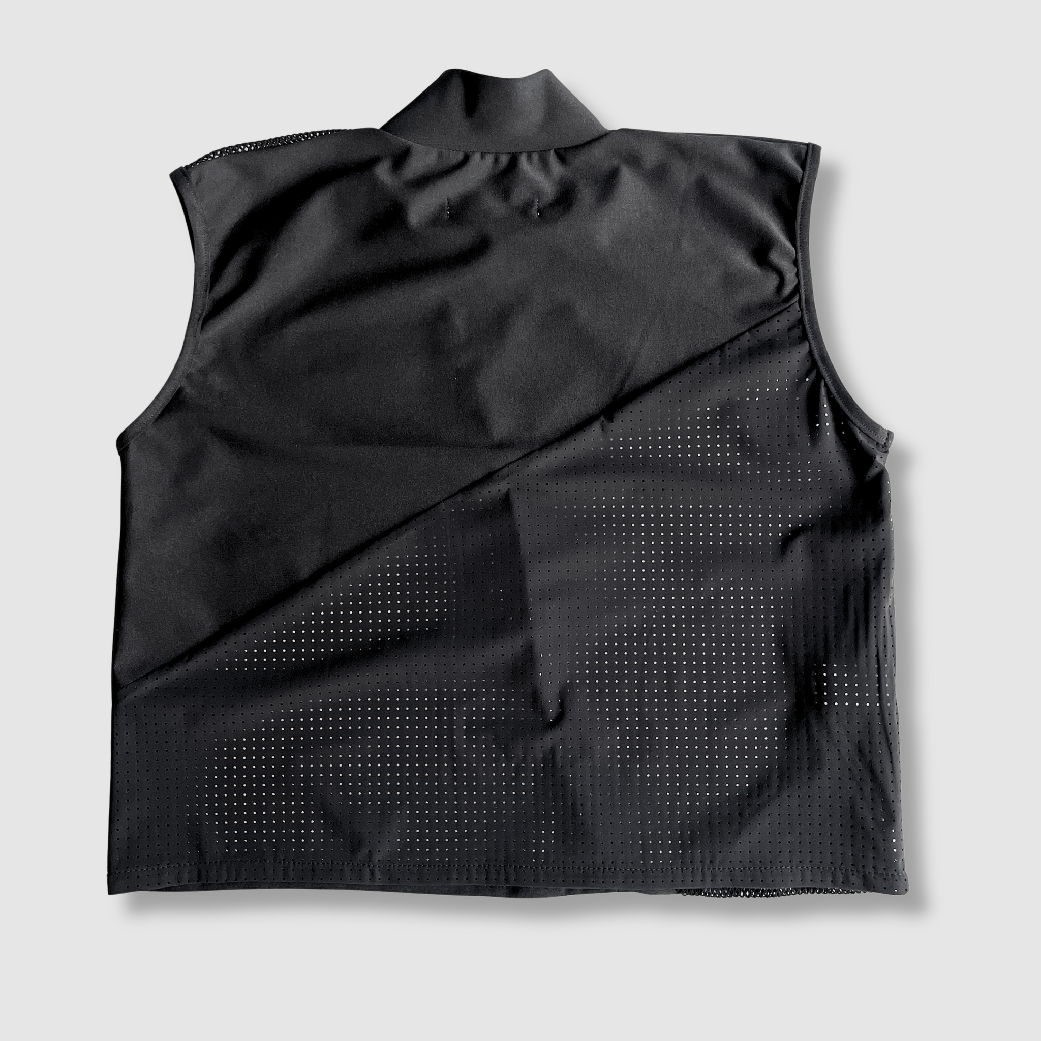 the 'black + mesh' crop top – Zero Waste Daniel