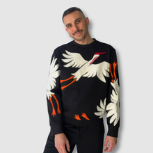 Load image into Gallery viewer, &#39;swooping cranes&#39; crewneck sweatshirt
