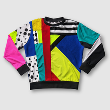 Load image into Gallery viewer, &#39;pop dell’arte&#39; all-over patchwork crewneck sweatshirt
