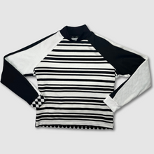 Load image into Gallery viewer, black + white &#39;color block&#39; sweatshirt *NEW RELEASE*
