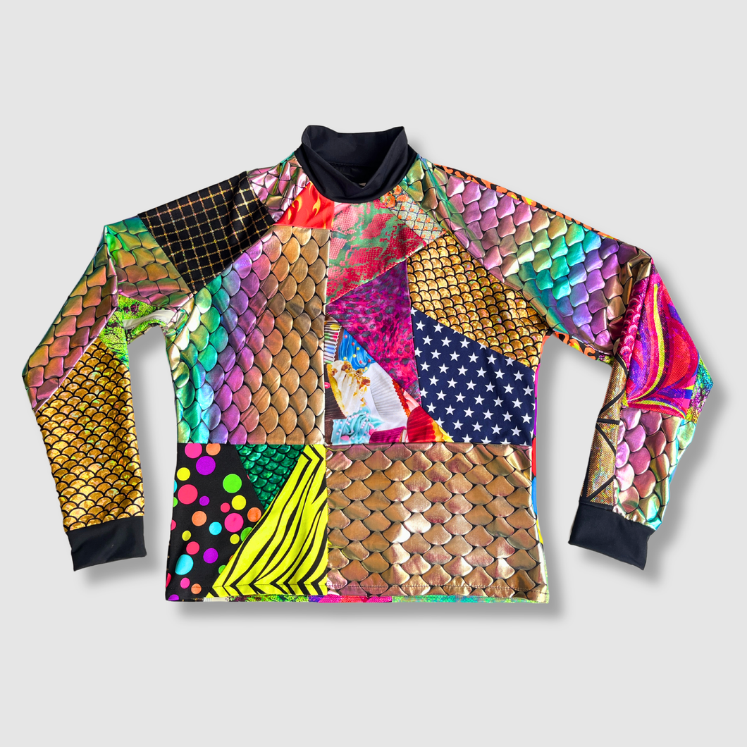 the 'mixed print' long sleeve sun-guard