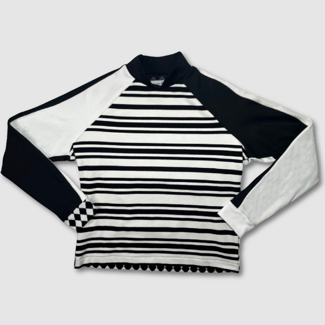 black + white 'color block' sweatshirt *NEW RELEASE*