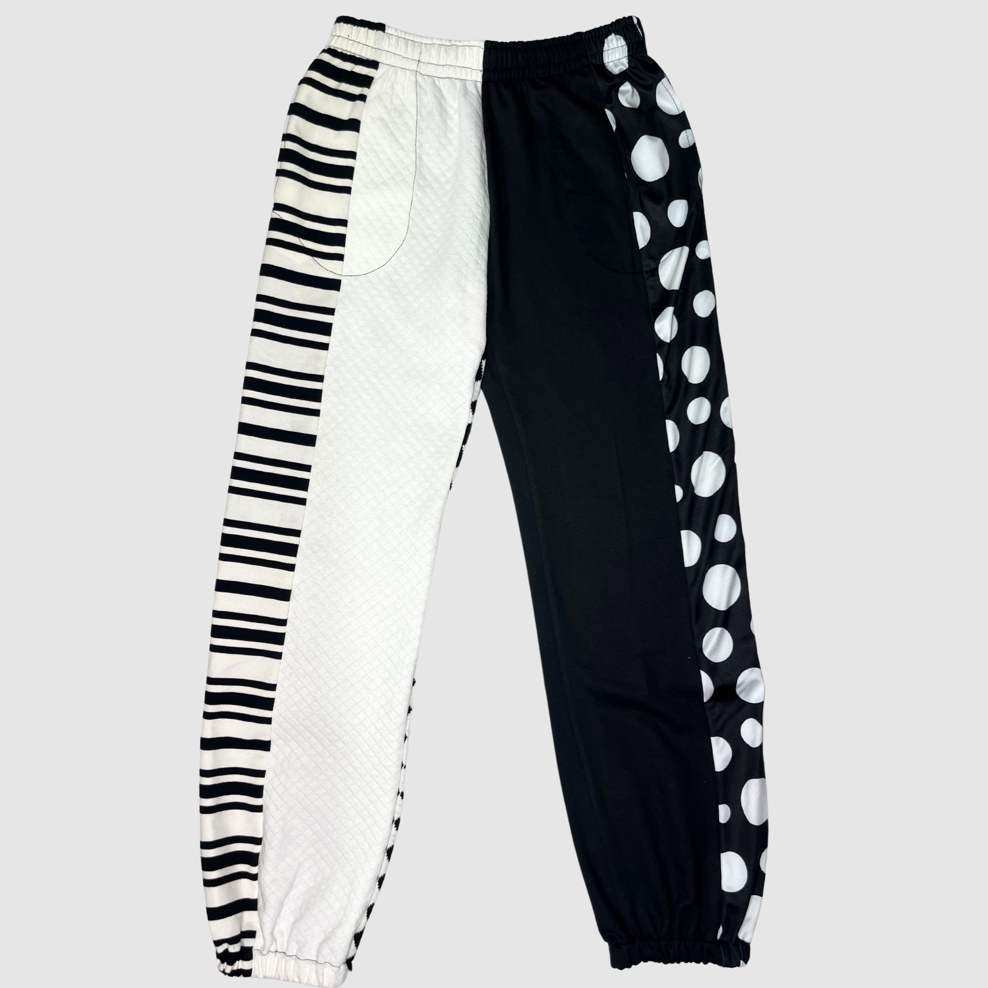 black white color block joggers NEW RELEASE Zero Waste Daniel