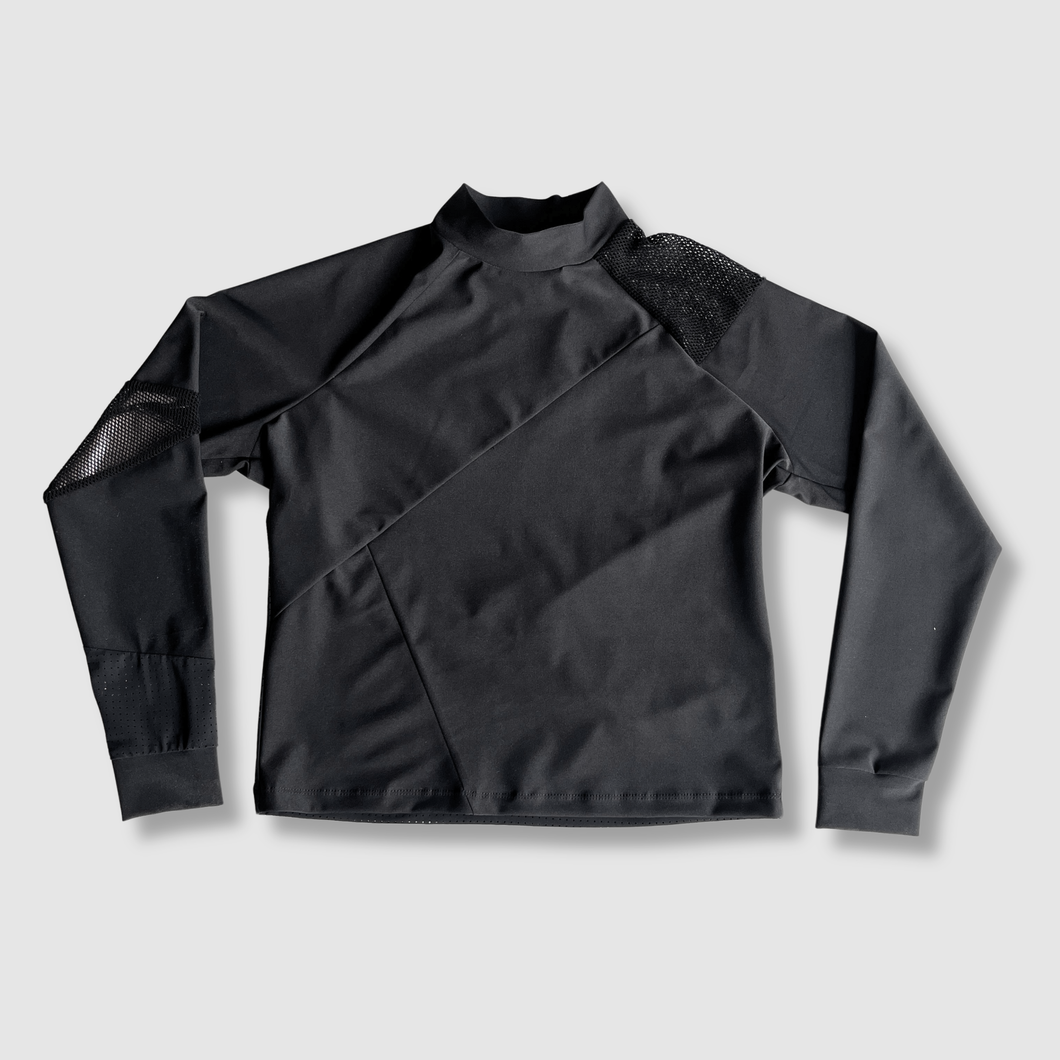 the 'black + mesh' long sleeve sun-guard