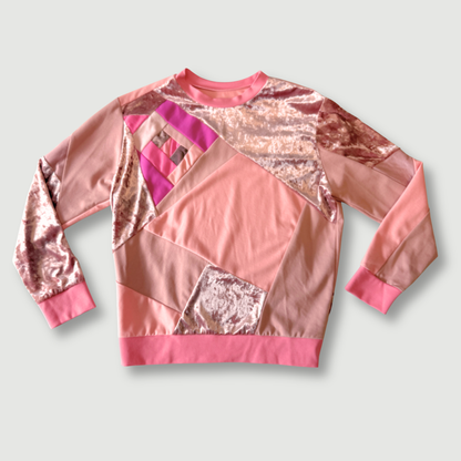 size medium - sample sale - pink sweatshirt