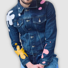 Load image into Gallery viewer, denim &#39;paint splat&#39; jacket
