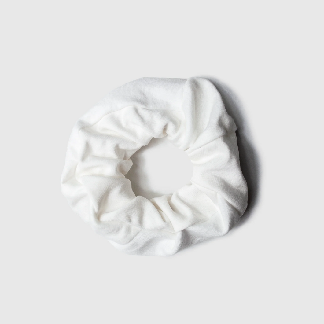 white scrunchie - IN STOCK
