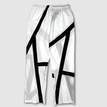 Load image into Gallery viewer, in-stock holiday - SIZE: L/XL - white + black stripes pants
