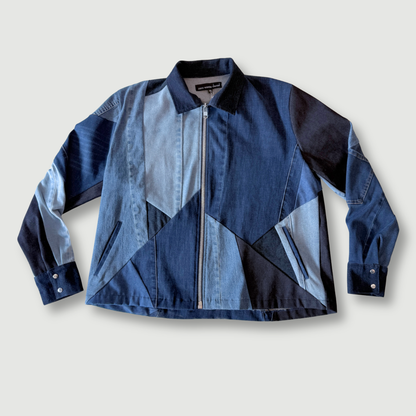 size medium - sample sale - denim zip-up jacket