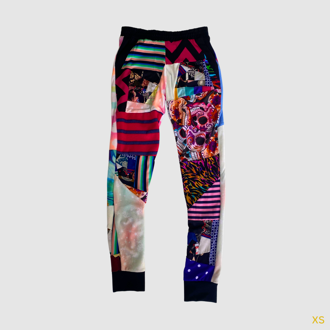 xs mixed print joggers - IN STOCK