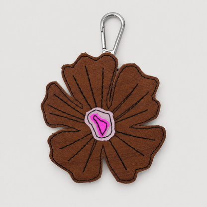 the leather poppy bag charm 25-of-70