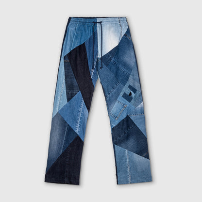 the denim wide leg pant