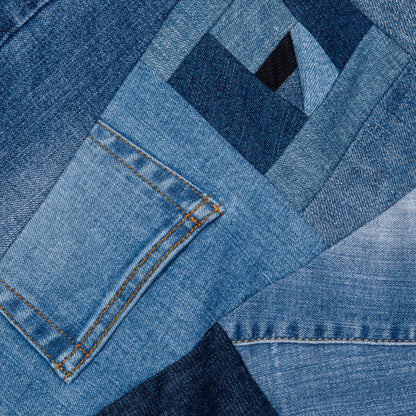 the denim wide leg pant
