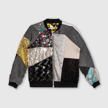 Load image into Gallery viewer, &#39;sparkle and shine&#39; zip-up track jacket:

