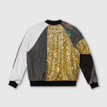 Load image into Gallery viewer, &#39;sparkle and shine&#39; zip-up track jacket:
