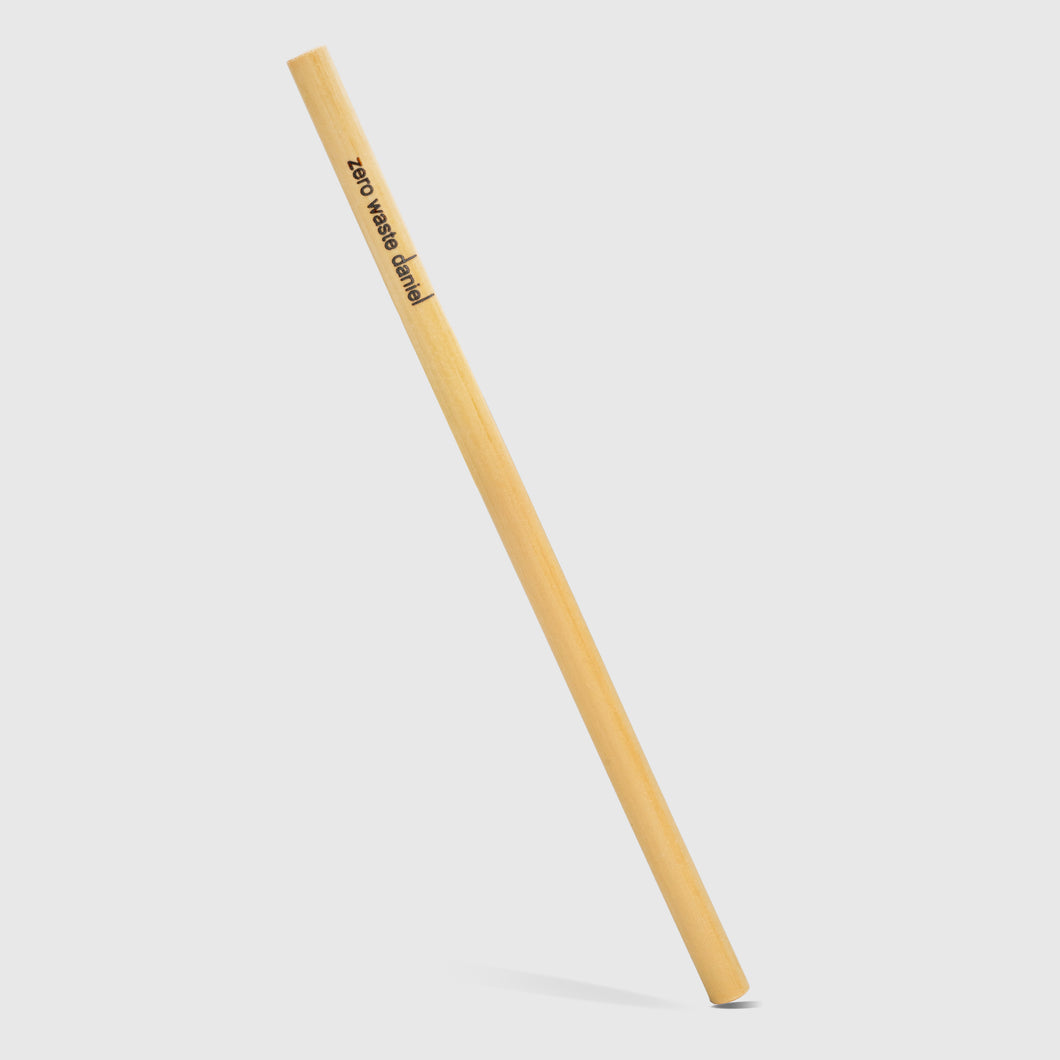 'zero waste daniel' logo bamboo straw
