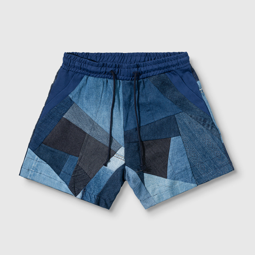 drawstring denim short